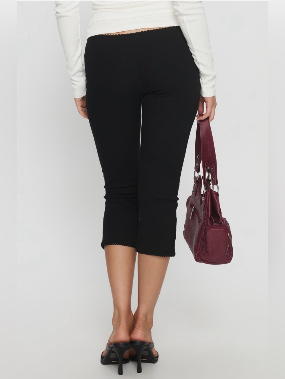 Princess Polly Baseline Rib Capri Pants - Picture 7 of 8